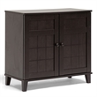 Pemberly Row Shoe Cabinet in Dark Brown