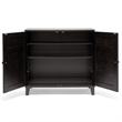 Pemberly Row Shoe Cabinet in Dark Brown