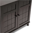 Pemberly Row Shoe Cabinet in Dark Brown