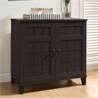 Pemberly Row Shoe Cabinet in Dark Brown