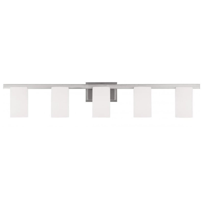Pemberly Row 5 Light Vanity Light in Brushed Nickel