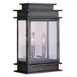Pemberly Row 2 Light Outdoor Wall Lantern in Vintage Pewter
