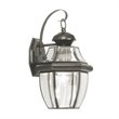 Pemberly Row 1 Light Outdoor Wall Lantern in Black