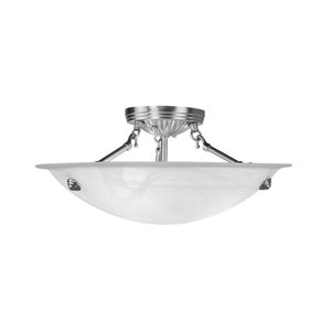 Pemberly Row 3 Light Ceiling Mount in Brushed Nickel