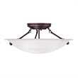 Pemberly Row 3 Light Ceiling Mount in Bronze