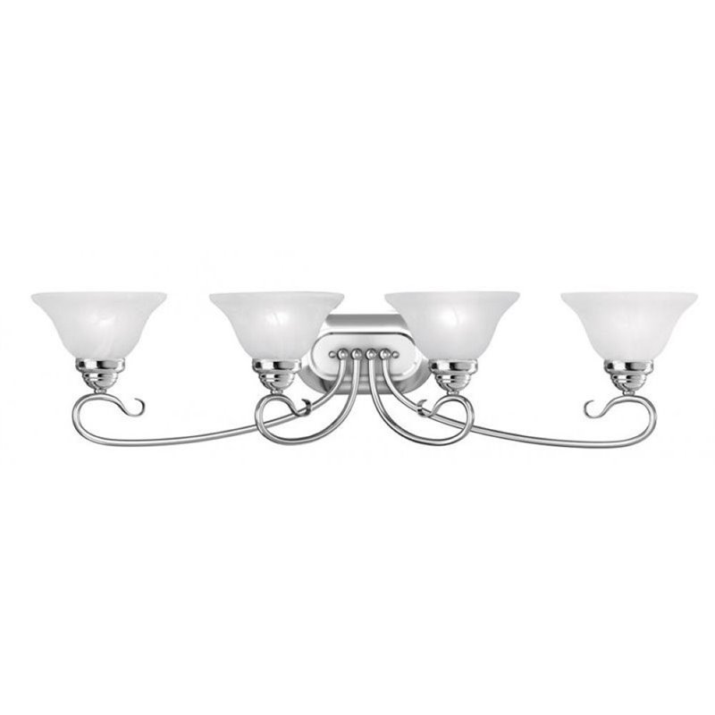 Pemberly Row 4 Light Vanity Light in Polished Chrome