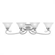 Pemberly Row 4 Light Vanity Light in Polished Chrome