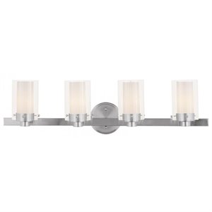 Pemberly Row 4 Light Vanity Light in Brushed Nickel