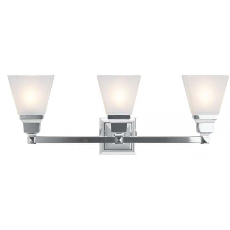 Pemberly Row 3 Light Vanity Light in Polished Chrome