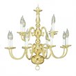 Pemberly Row 12 Light Chandelier in Polished Brass