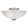 Pemberly Row 2 Light Ceiling Mount in Brushed Nickel