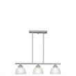 Pemberly Row 3 Light Island Light in Brushed Nickel