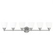 Pemberly Row 6 Light Vanity Light in Brushed Nickel