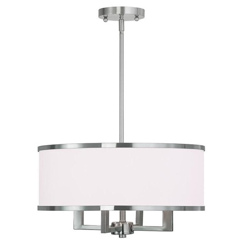 Pemberly Row 4 Light Chandelier in Brushed Nickel