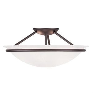 Pemberly Row 3 Light Ceiling Mount in Bronze