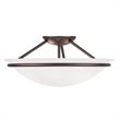 Pemberly Row 3 Light Ceiling Mount in Bronze