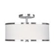 Pemberly Row 2 Light Ceiling Mount in Brushed Nickel