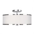 Pemberly Row 3 Light Ceiling Mount in Brushed Nickel