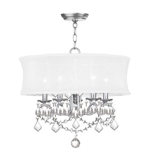 Pemberly Row 5 Light Chandelier in Brushed Nickel