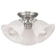Pemberly Row 3 Light Ceiling Mount in Brushed Nickel