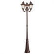 Pemberly Row 3 Light Outdoor Post in Imperial Bronze