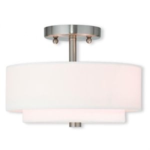 Pemberly Row 2 Light Ceiling Mount in Brushed Nickel