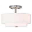 Pemberly Row 2 Light Ceiling Mount in Brushed Nickel