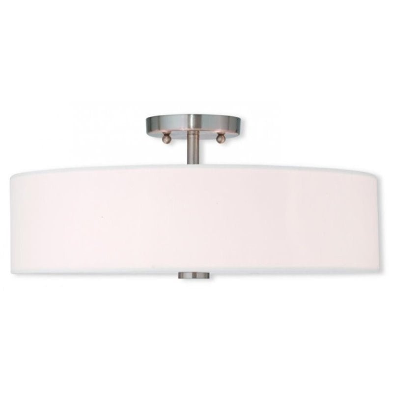 Pemberly Row 4 Light Ceiling Mount in Brushed Nickel