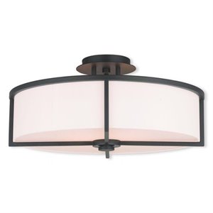 Pemberly Row 4 Light Ceiling Mount in Bronze
