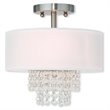 Pemberly Row 2 Light Ceiling Mount in Brushed Nickel