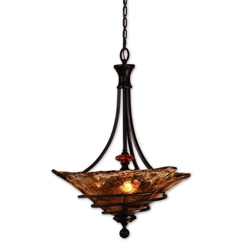 Pemberly Row 3 Light Pendant in Oil Rubbed Bronze