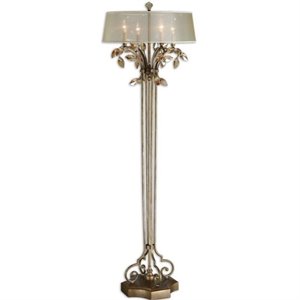 pemberly row metal floor lamp in burnished gold