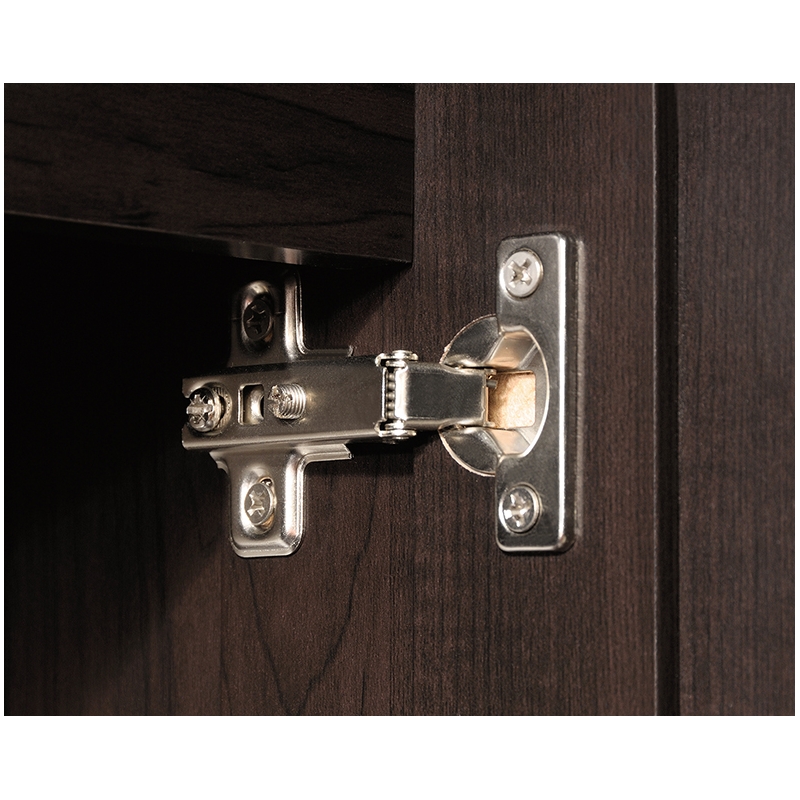 Pemberly Row Engineered Wood 2-Drawers Wardrobe Armoire in Cinnamon Cherry