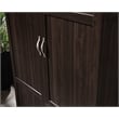 Pemberly Row Engineered Wood 2-Drawers Wardrobe Armoire in Cinnamon Cherry