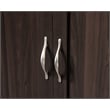 Pemberly Row Engineered Wood 2-Drawers Wardrobe Armoire in Cinnamon Cherry