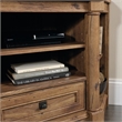 Pemberley Row Engineered Wood Vintage Oak Corner TV Stand Rectangular 61.1
