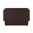 Pemberly Row Farmhouse Solid Wood Queen Murphy Bed Chest in Espresso