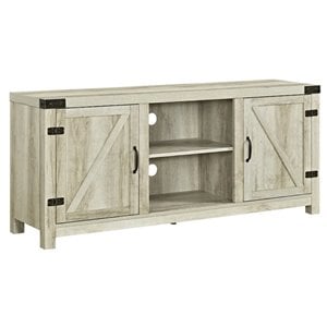 Pemberly Row 58&quot TV Stand in White Oak