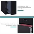 Pemberly Row Modern 2-Drawers Vertical Black Metal Filing Cabinet Pre-assembled