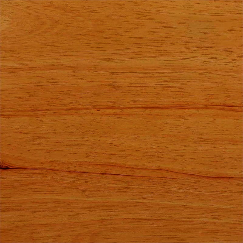 Pemberly Row Transitional Birch Wood Home Office Desk in Oak Brown