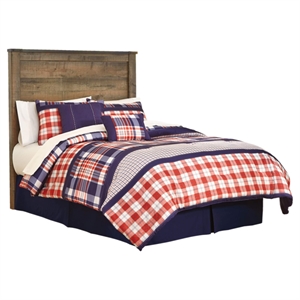 Pemberly Row Full Panel Headboard in Brown