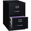 Pemberley Row Metal Black Filing Cabinet Vertical 2-Drawer 28.38
