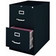 Pemberley Row Metal Black Filing Cabinet Vertical 2-Drawer 28.38