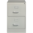 Pemberly Row 2 Drawers Vertical Gray Metal Filing Cabinet Pre-assembled