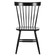 Pemberly Row Traditional Dining Side Chair in Black (Set of 2)
