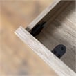 Pemberly Row Modern Wood Computer Desk in Driftwood Natural/Black