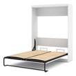 Pemberly Row Queen Size Wall Bed in Engineered Wood - White - Easy Assembly