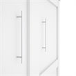 Pemberly Row Queen Size Wall Bed in White Wood - Easy Assembly