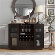 Pemberly Row Wine Rack Buffet in Espresso