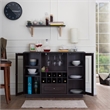 Pemberly Row Wine Rack Buffet in Espresso